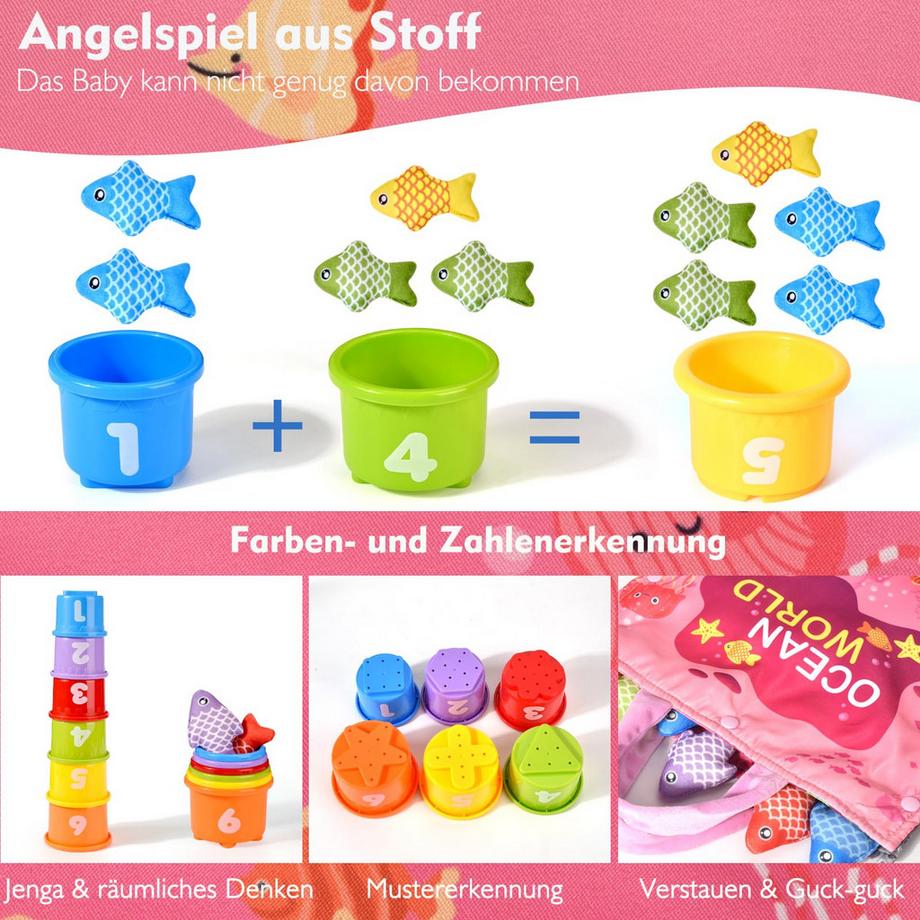 Activity-board  Angelspiel Spielzeug, Fisch Angelspiel Pädagogisches Spielzeug 