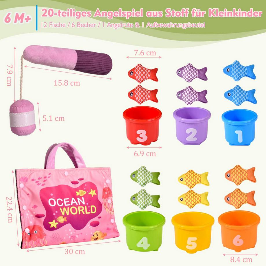 Activity-board  Angelspiel Spielzeug, Fisch Angelspiel Pädagogisches Spielzeug 