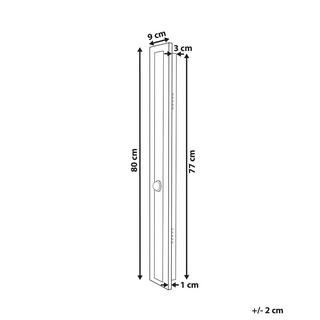 Beliani Lampe murale LED pour l'extérieur en Acier Moderne ROSALIE  