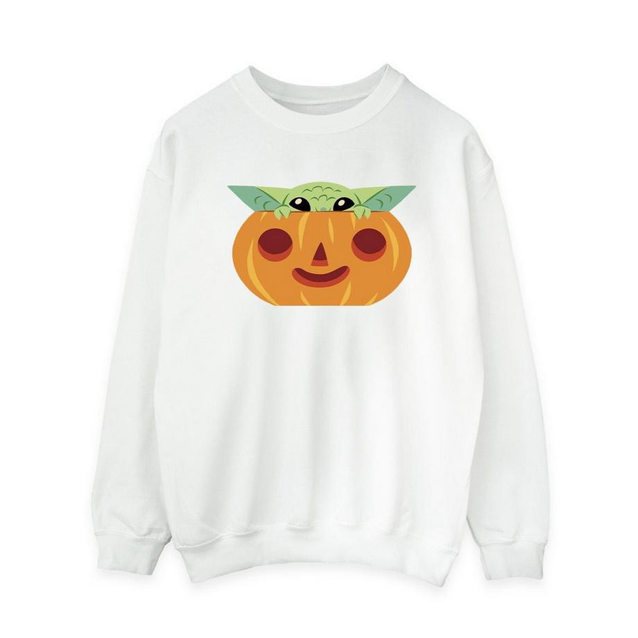 STAR WARS Grogu Kürbis Grafik Print Sweatshirt  