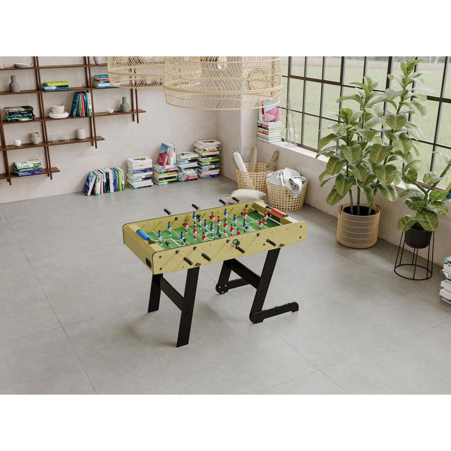 Vente-unique  Tischfußballtisch klappbar MDF Helle Naturfarben HORTON 