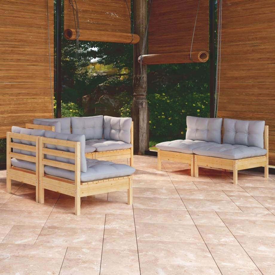 VidaXL Garten-lounge-set kiefernholz  