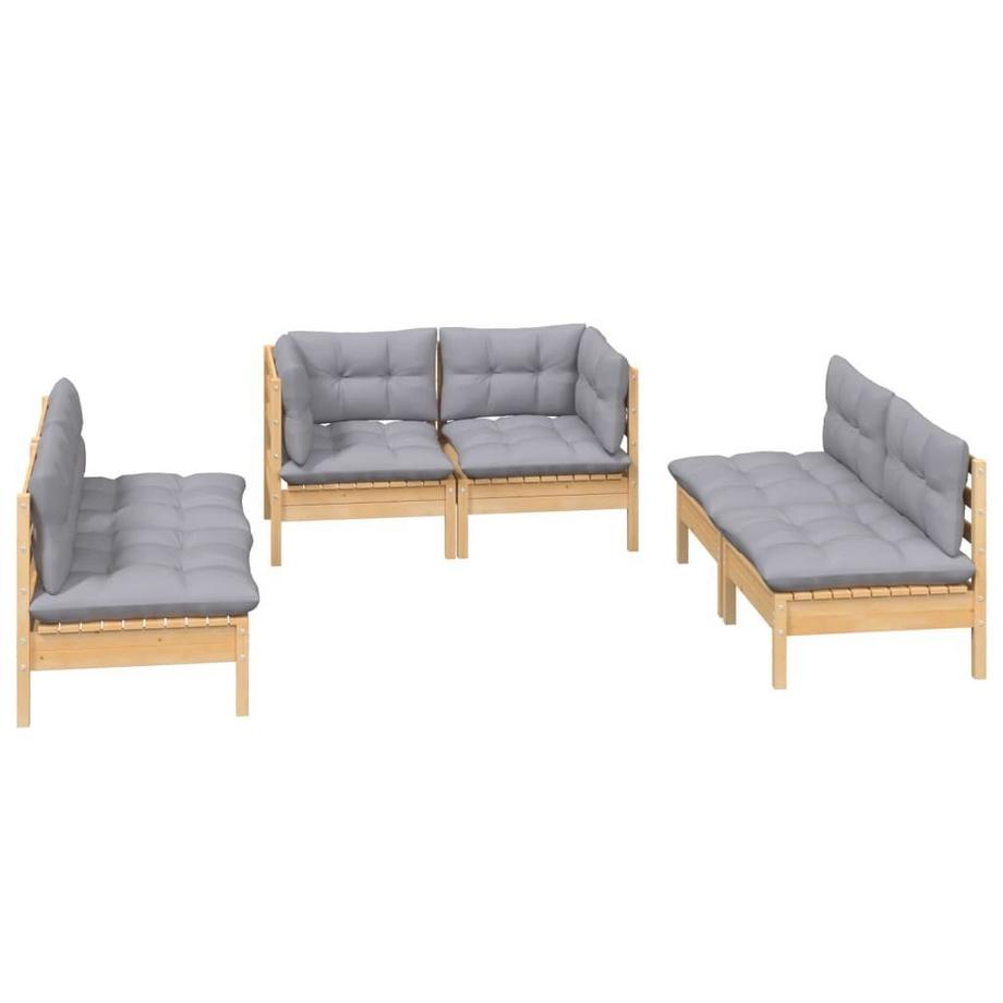 VidaXL Garten-lounge-set kiefernholz  