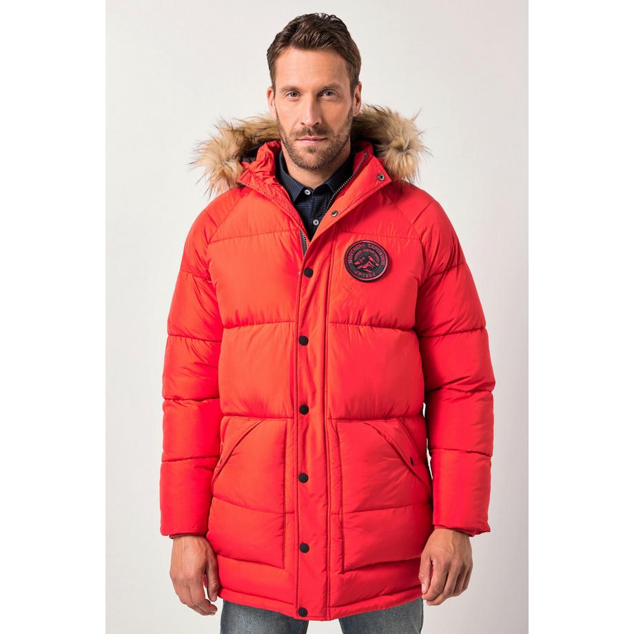 JP1880 Stepp Parka Kapuze Webpelz Badges  