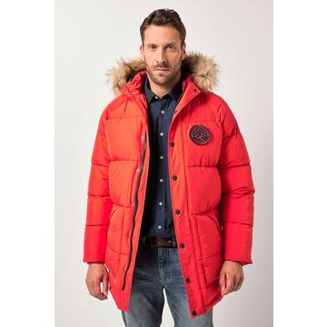 Parka matelassée à capuche flocage et fourrure synthétique - jusqu'au 8 XL