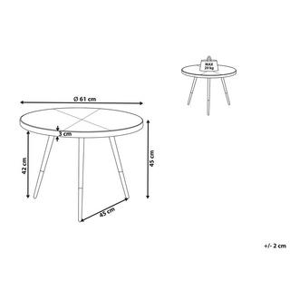 Beliani Couchtisch aus MDF-Platte Modern RAMONA  