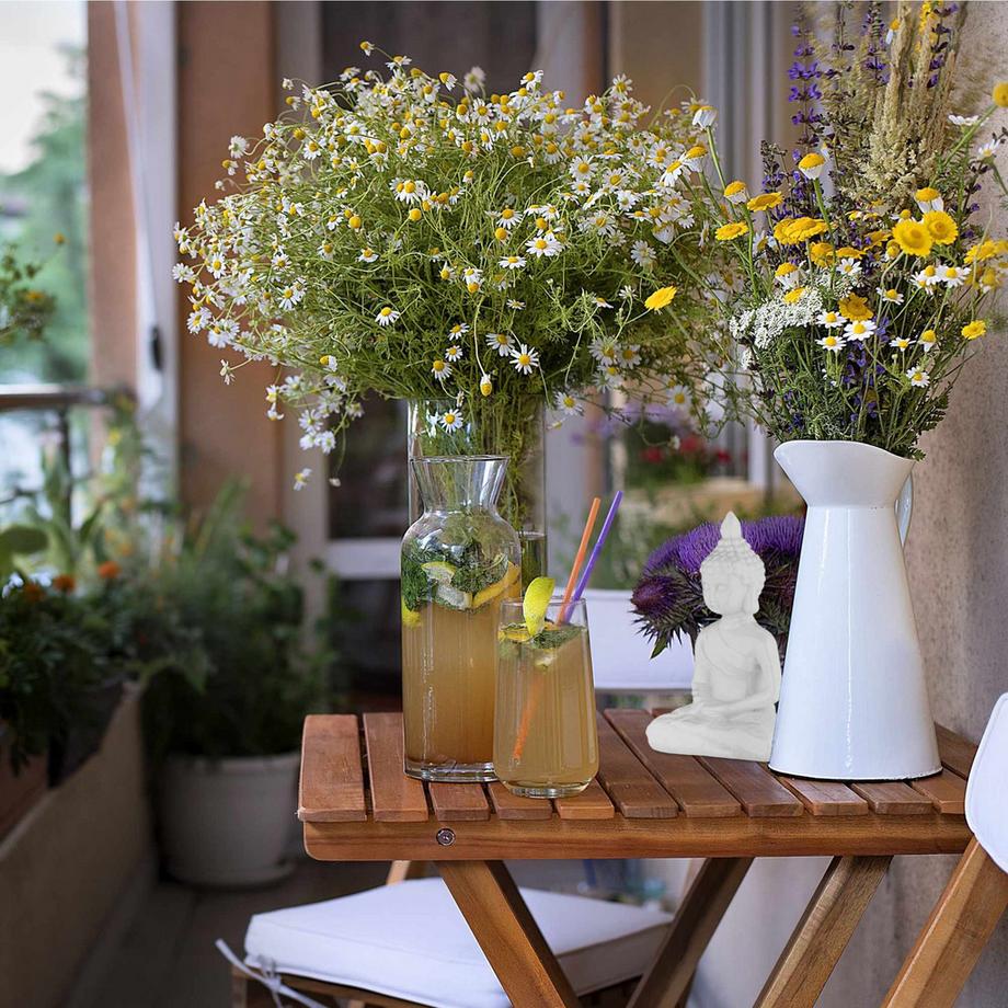 B2X  Weiße Buddha Figur 18 cm 