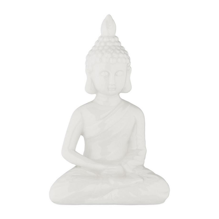B2X  Weiße Buddha Figur 18 cm 