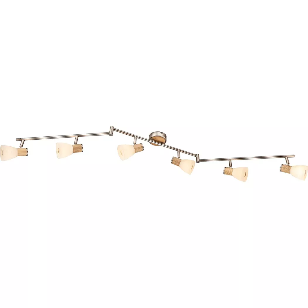 mutoni – Deckenleuchte nickel matt 6xE14, One Size, Silber