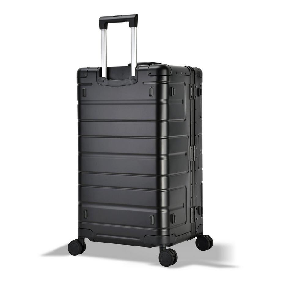 Eminent Gold  Athens Trunk Koffer 4 Rollen Schwarzes Aluminium 