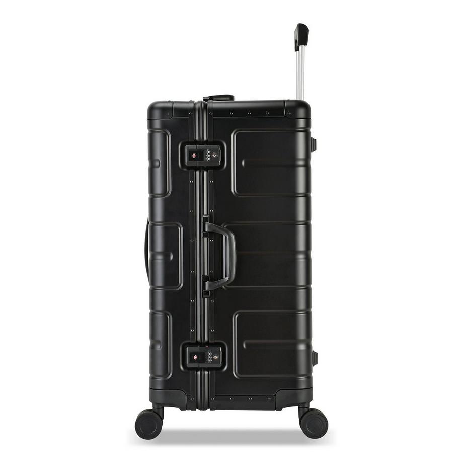 Eminent Gold  Athens Trunk Koffer 4 Rollen Schwarzes Aluminium 