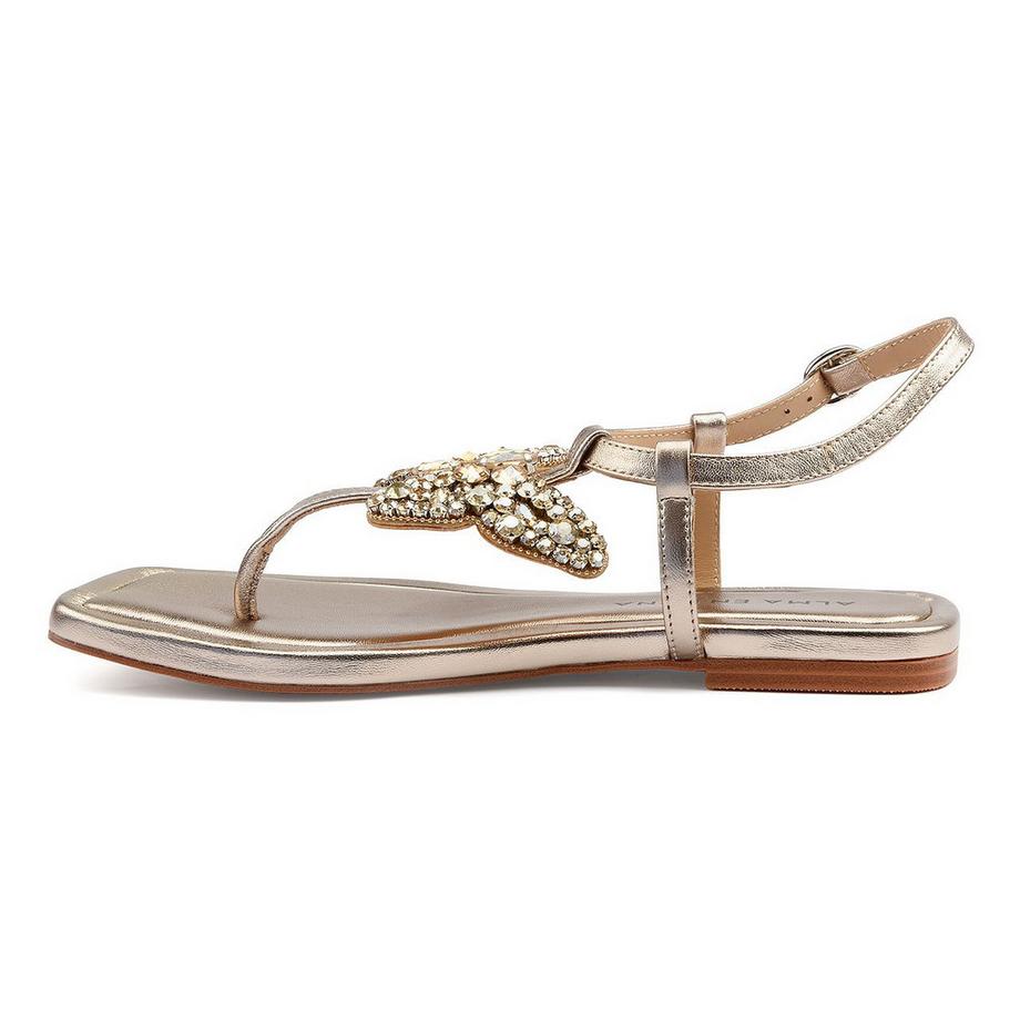 Alma En Pena Alma en Pena Sandales Plates avec Strass  