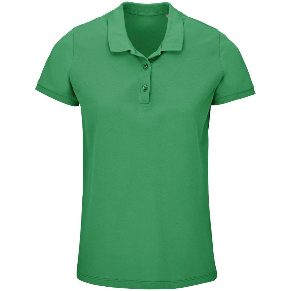 Image of Planet Poloshirt Aus Biologischem Anbau Damen Frühlingsgrün 40