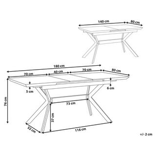 Beliani Table de repas en MDF Moderne BENSON  