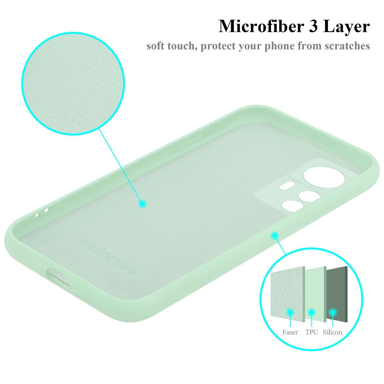 Cadorabo  Housse pour Xiaomi 12T / 12T PRO en LIQUID LIGHT GREEN - Coque de protection en silicone TPU flexible 