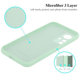 Cadorabo  Housse pour Xiaomi 12T / 12T PRO en LIQUID LIGHT GREEN - Coque de protection en silicone TPU flexible 