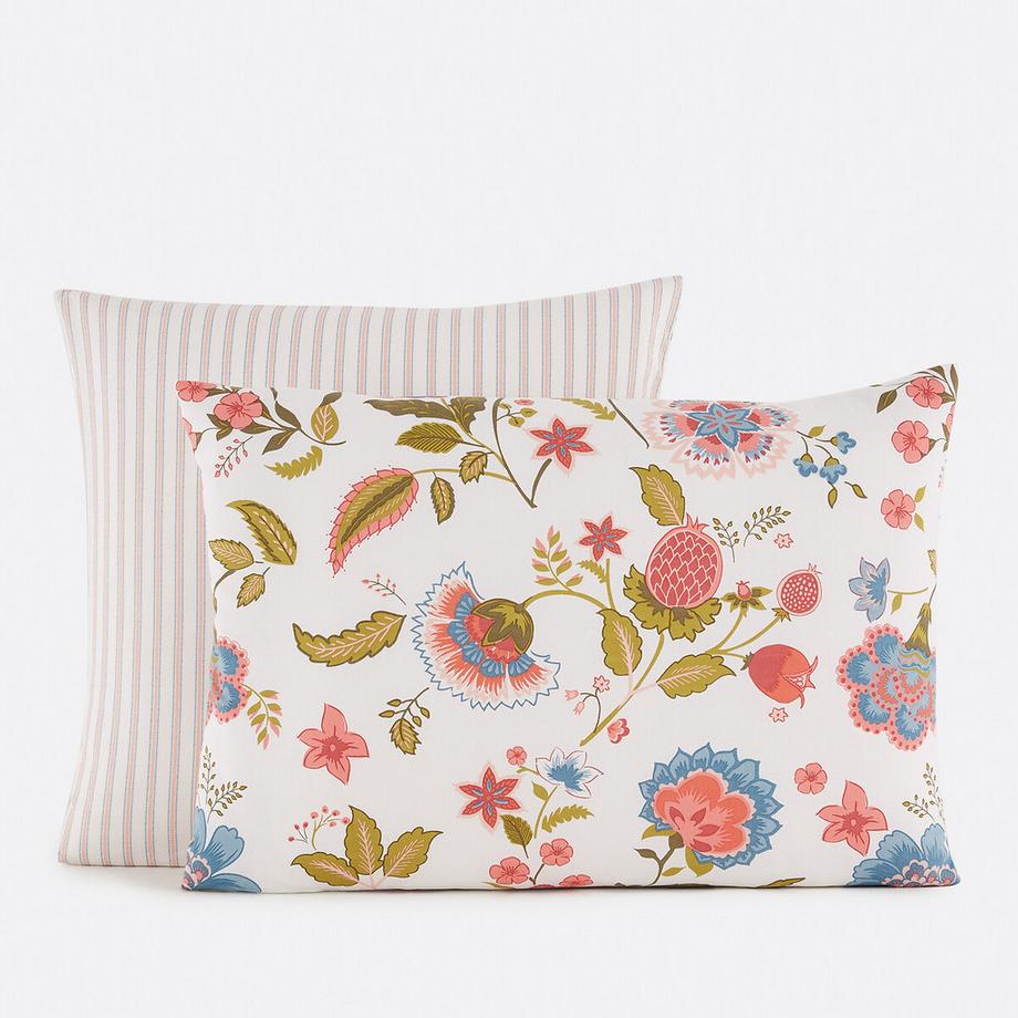 Taie d'oreiller en coton lavé