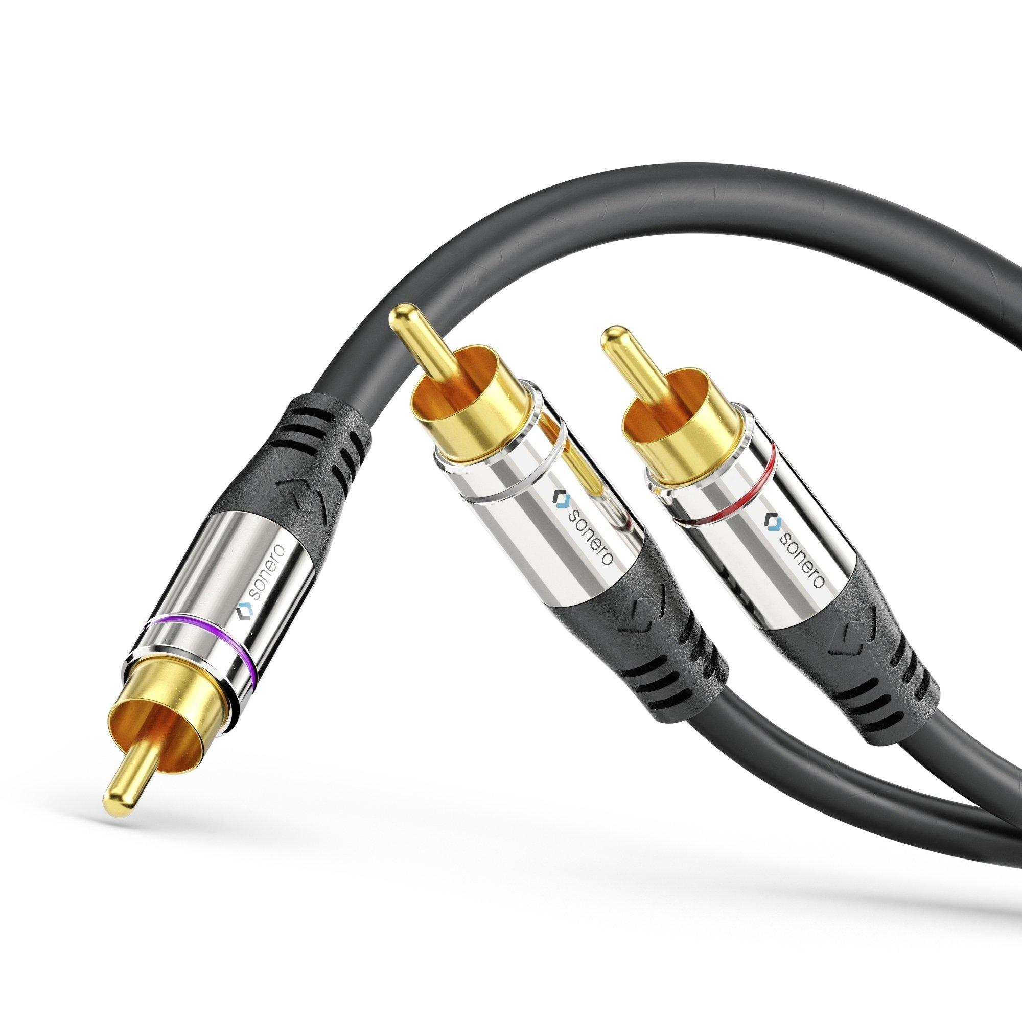 sonero  sonero S-AC900-015 Audio-Kabel 1,5 m RCA 2 x RCA Schwarz 