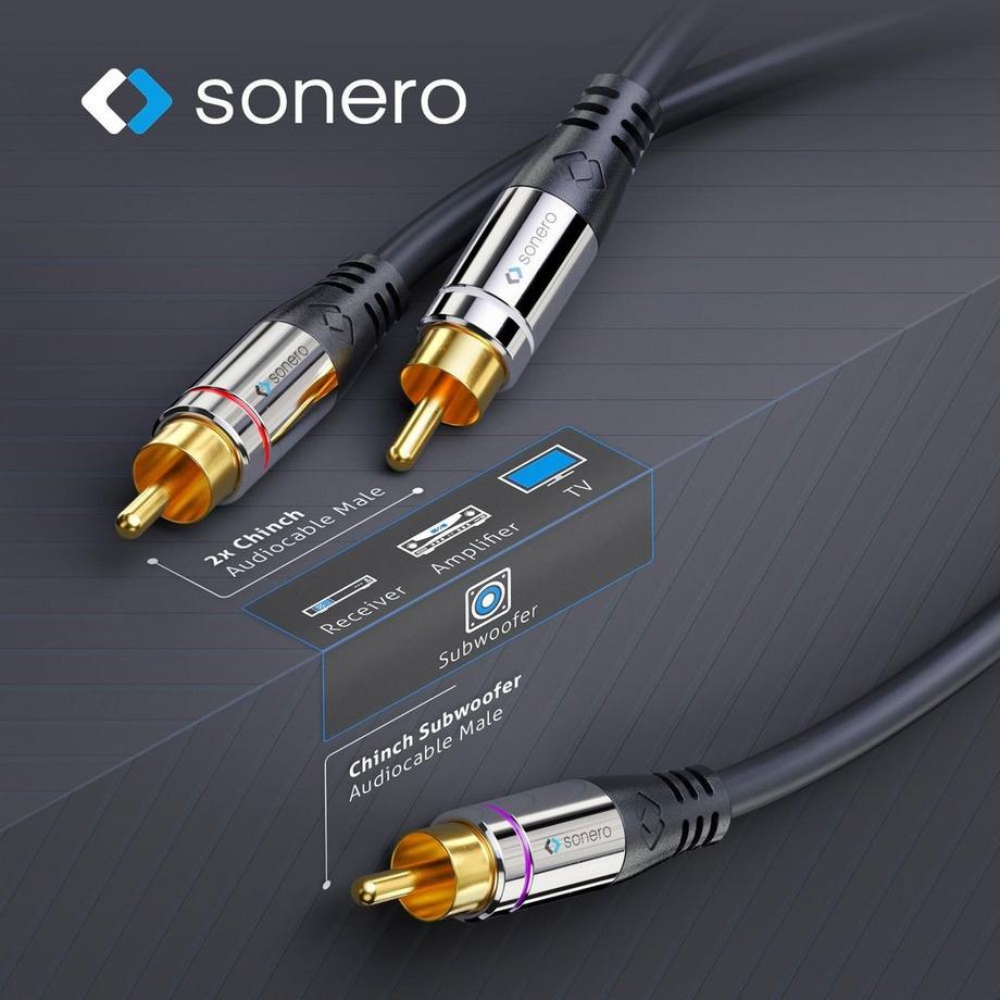 sonero  Subwoofer Stereo / Mono Y-Kabel 