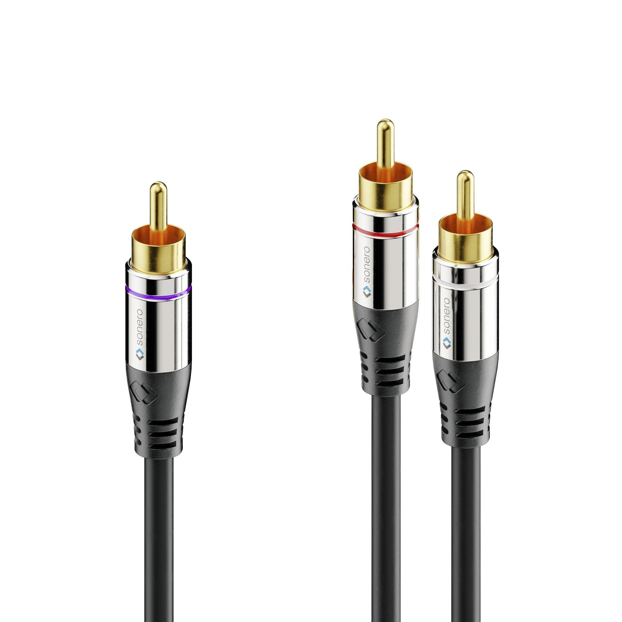 sonero  sonero S-AC900-015 Audio-Kabel 1,5 m RCA 2 x RCA Schwarz 