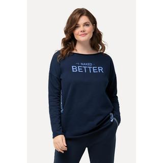 Ulla Popken Sweat-shirt d'intérieur Oversized Col Bateau Manches Longues  