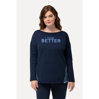 Ulla Popken Sweat-shirt d'intérieur Oversized Col Bateau Manches Longues  