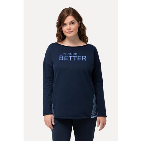 Ulla Popken Sweat-shirt d'intérieur Oversized Col Bateau Manches Longues  