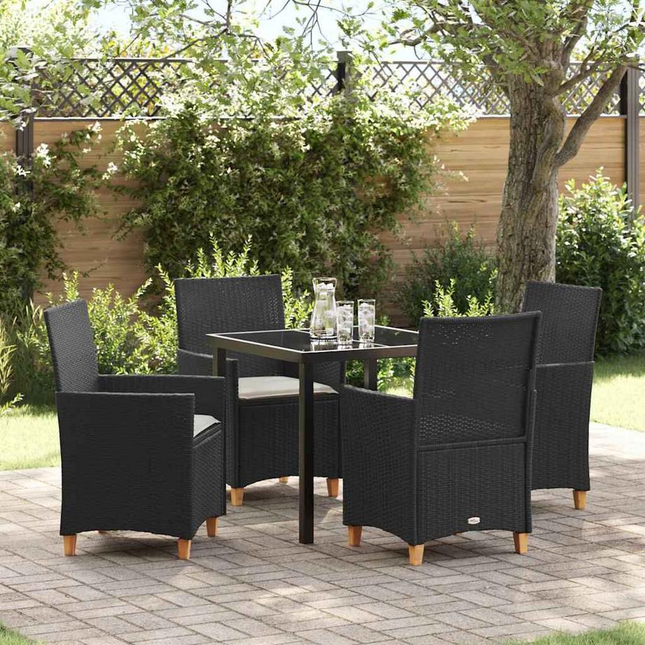 VidaXL Set da Pranzo per Giardino Polyrattan  