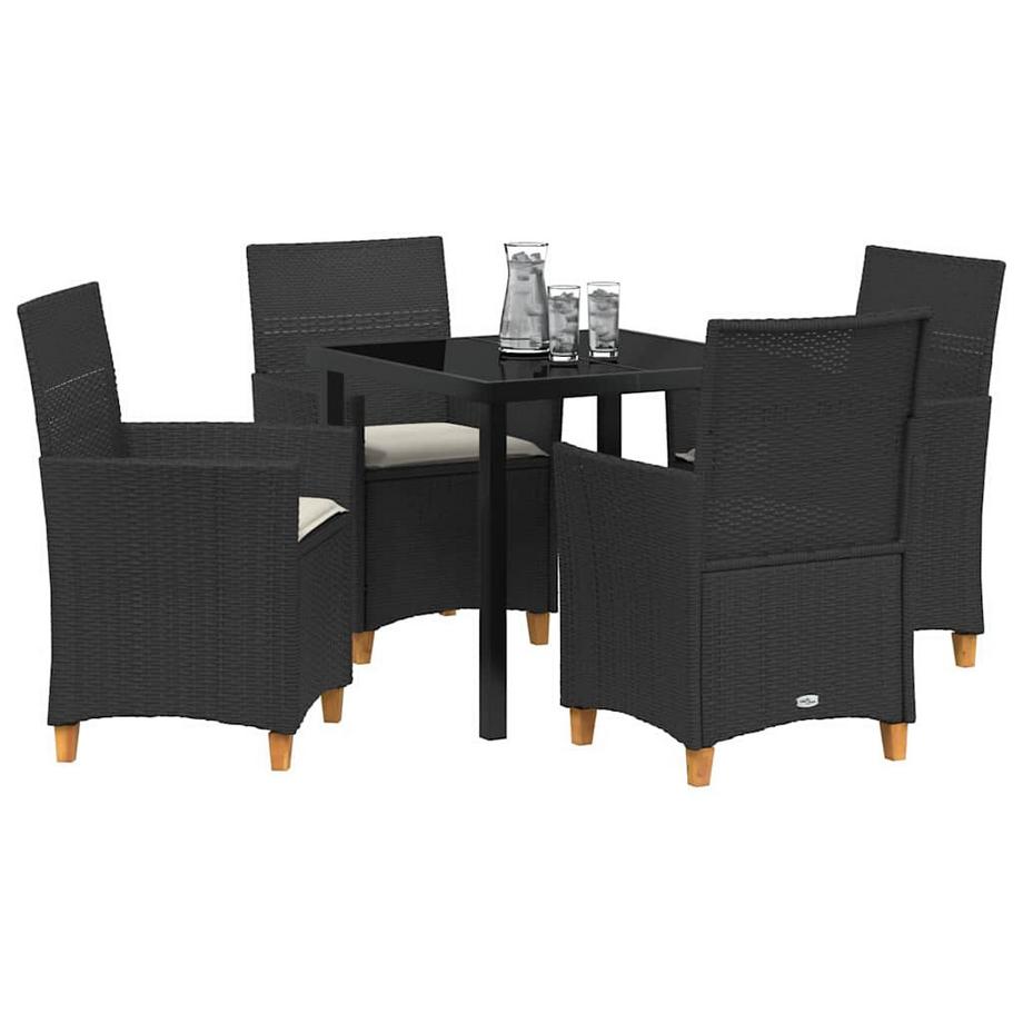 VidaXL Set da Pranzo per Giardino Polyrattan  