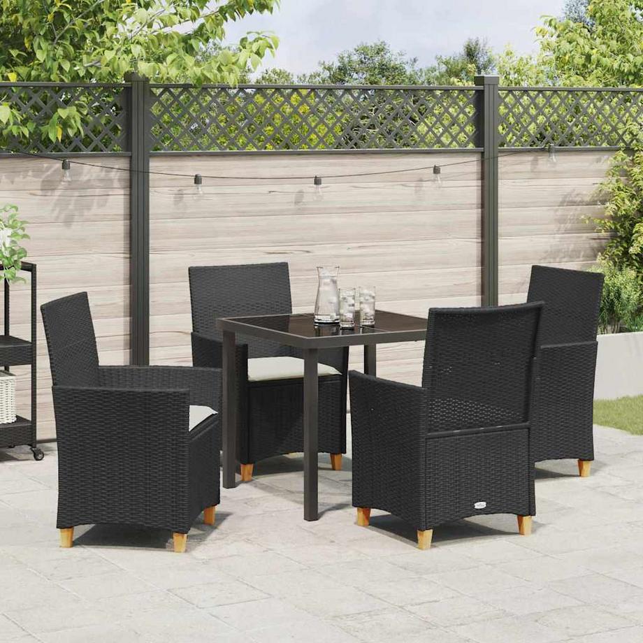 VidaXL Set da Pranzo per Giardino Polyrattan  