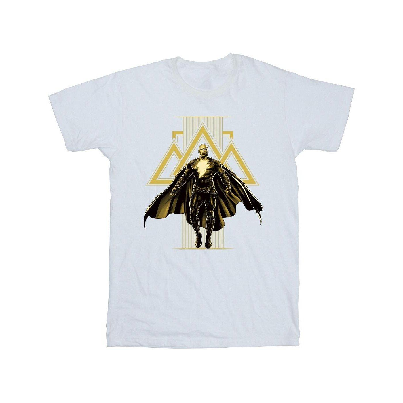 Image of Black Adam Rising Golden Symbols Tshirt Herren Weiss 3XL
