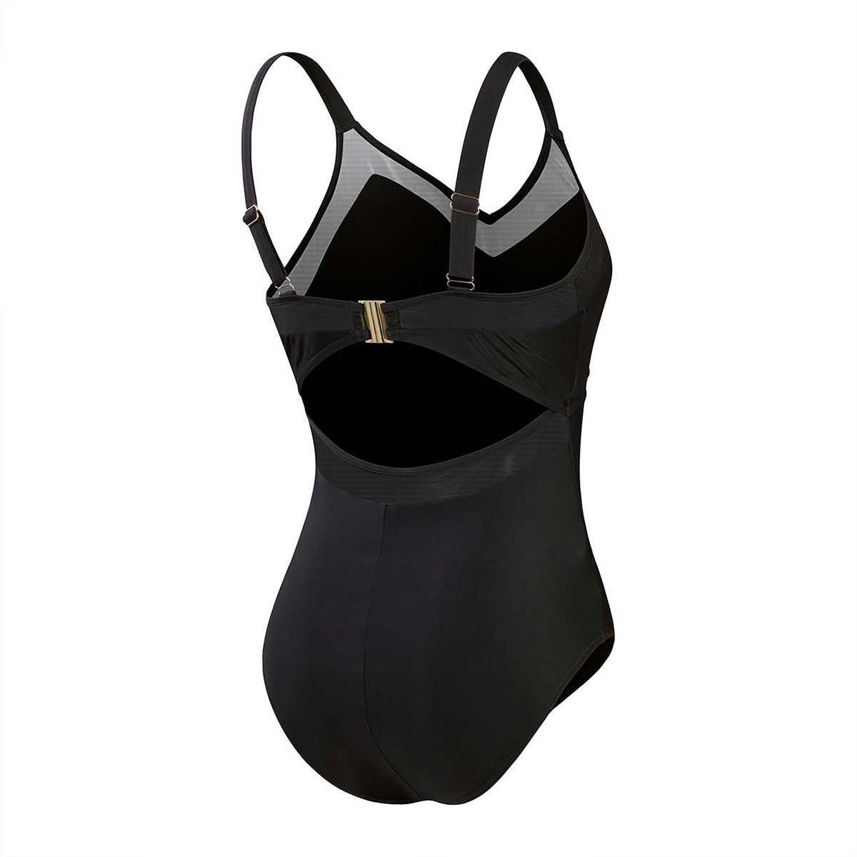 speedo  maillot de bain 1 pièce eco mesh detail 1p bla 