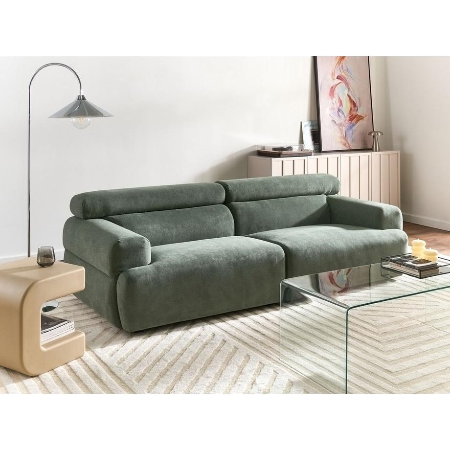 Beliani Canapé 3 places en Tissu Moderne HOVDEN  