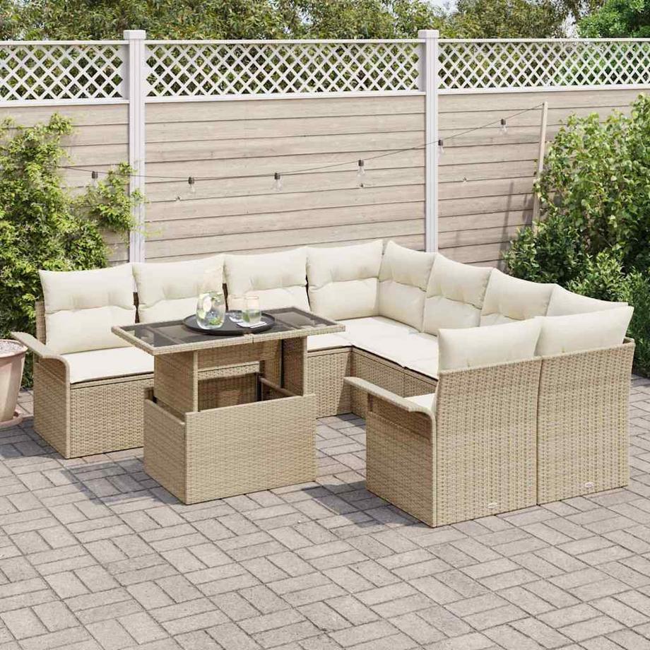 VidaXL Divano da giardino modulare Polyrattan  