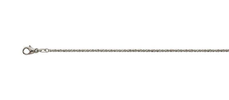Image of Collier Doppelanker Weissgold 750, 1.9mm, 45cm Unisex Silber 45cm
