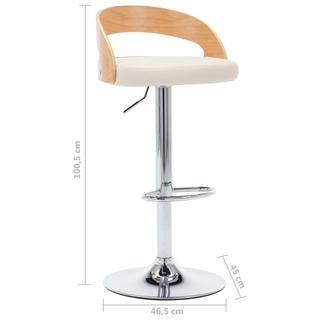 VidaXL Chaise de bar cuir artificiel  