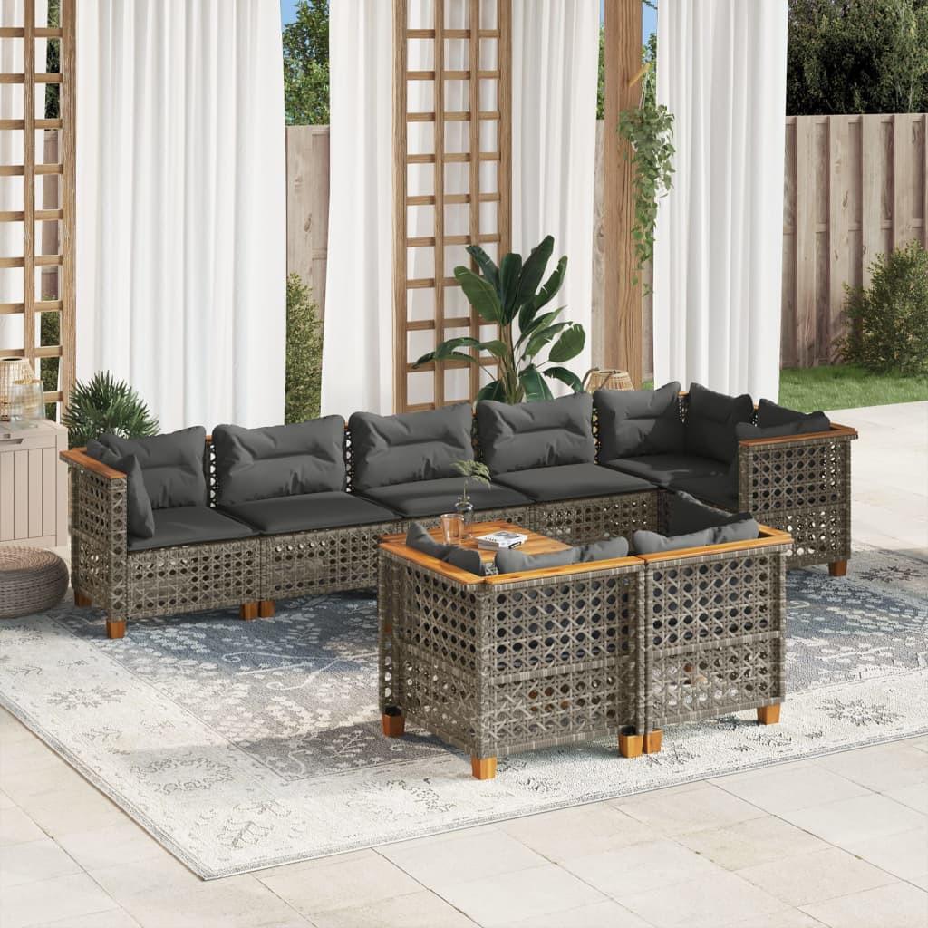 VidaXL set divano da giardino Polirattan  