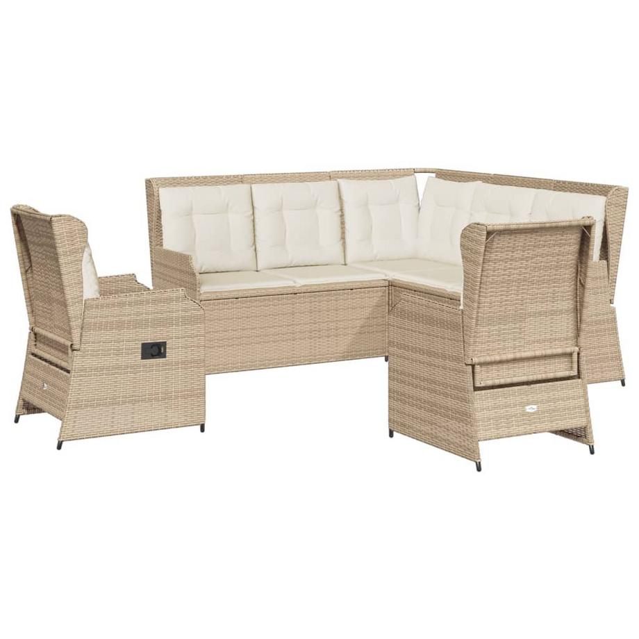 set salotto da giardino Polirattan