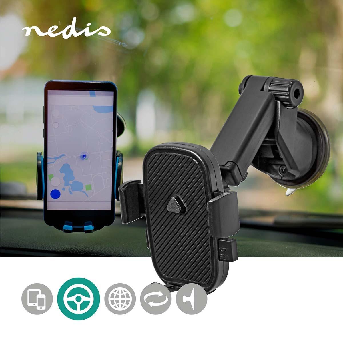 Nedis  Support de voiture pour smartphone | Universel | Taille minimale de l'écran : 4,5" | Taille maximale de l'écran : 7" | Interactif 