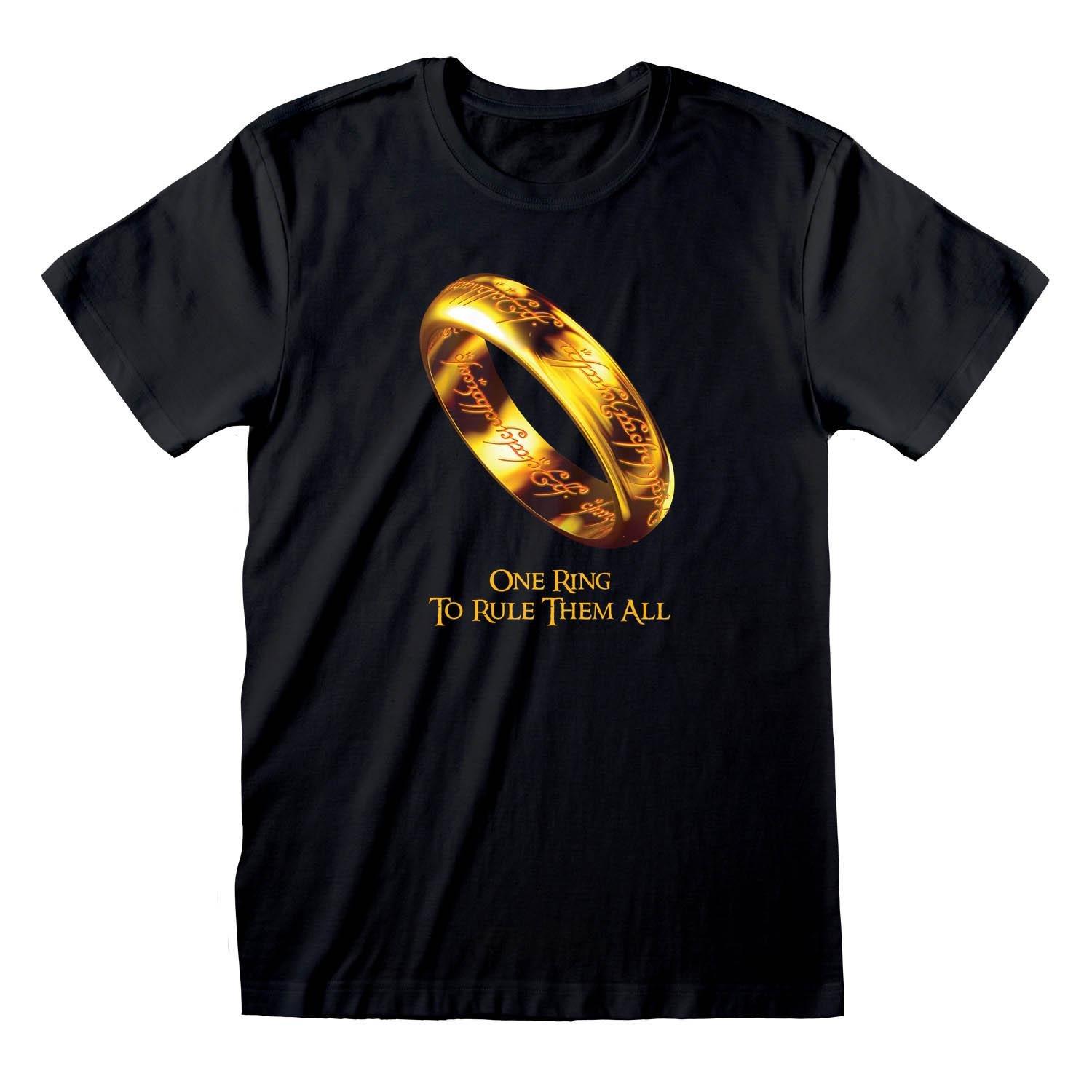 Image of One Ring To Rule Them All Tshirt Damen Schwarz L