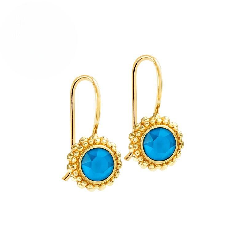 Image of Ohrringe "sheila" Unisex Türkisblau 22mm