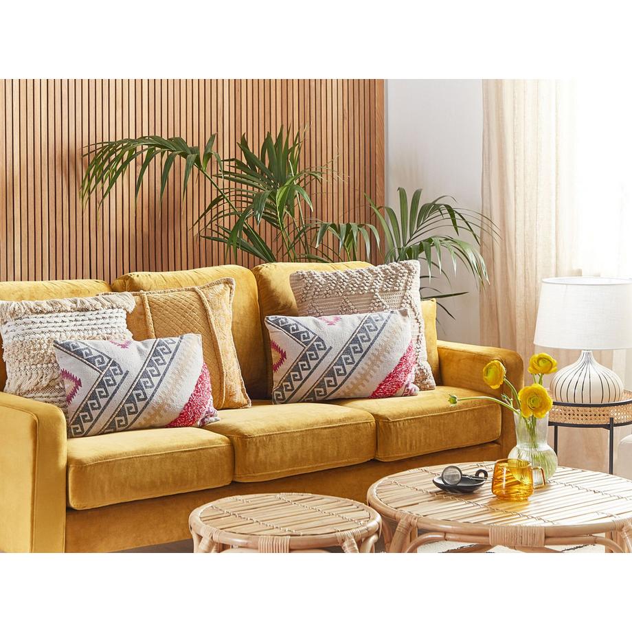 Beliani Dekokissen aus Baumwolle Klassisch BETULA  