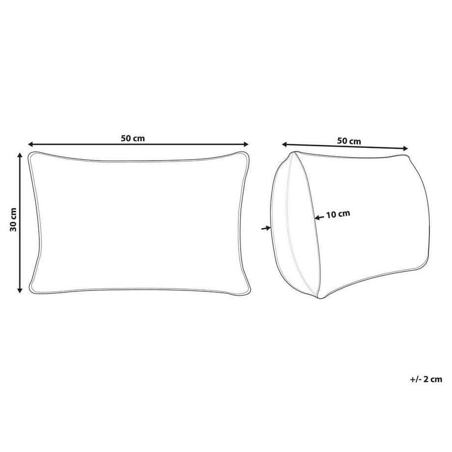 Beliani Dekokissen aus Baumwolle Klassisch BETULA  