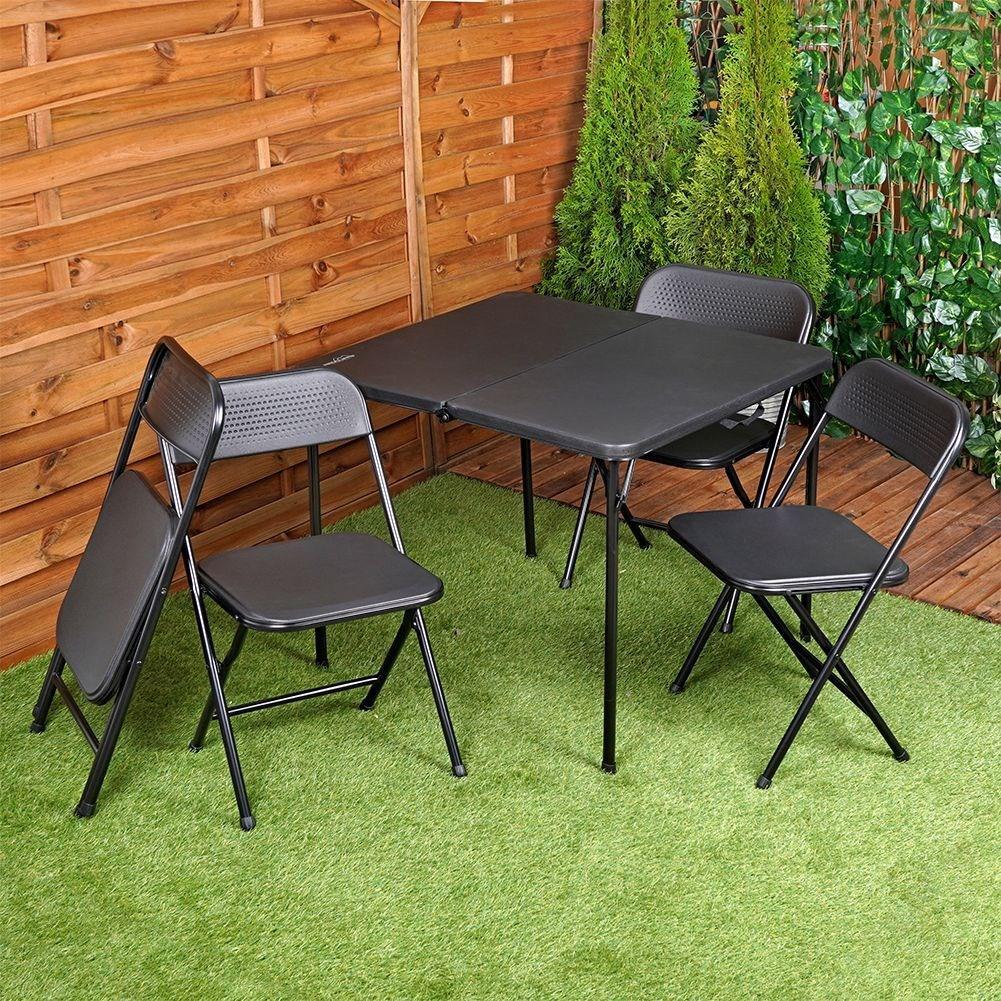 Redcliffs Komplettes Gartenmöbel-Set für 4 Personen: Tisch und Stühle  