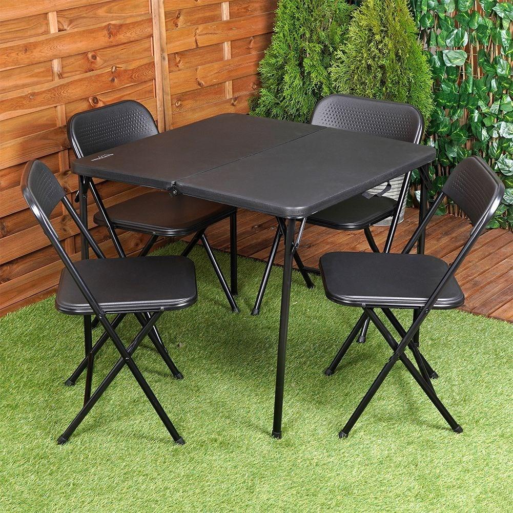 Redcliffs Komplettes Gartenmöbel-Set für 4 Personen: Tisch und Stühle  