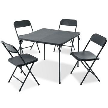 Set completo di mobili da giardino per 4 persone: tavolo e sedie