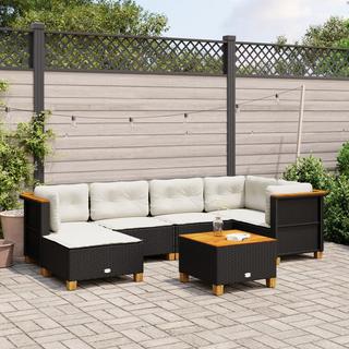 VidaXL Ensemble de canapés de jardin rotin synthétique  