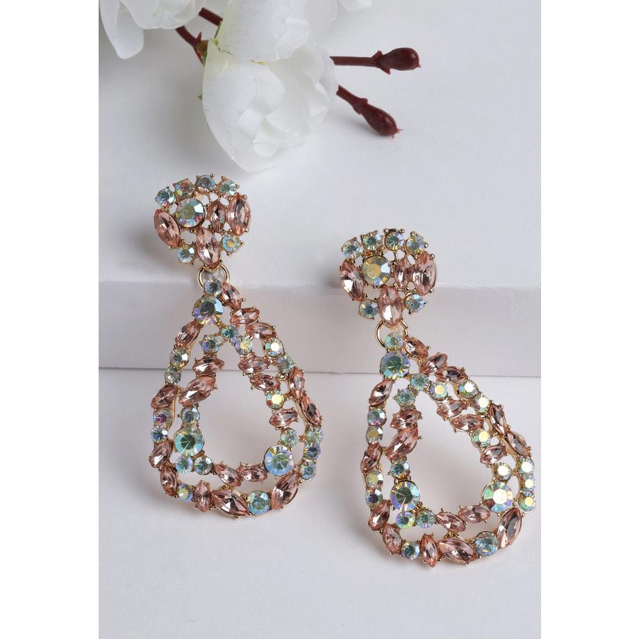 AVANT-GARDE PARIS  Boucles d'oreilles goutte multicolores 