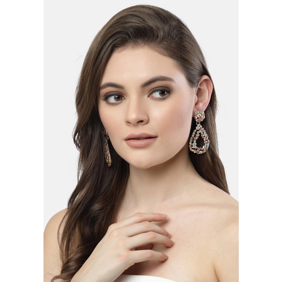 AVANT-GARDE PARIS  Boucles d'oreilles goutte multicolores 