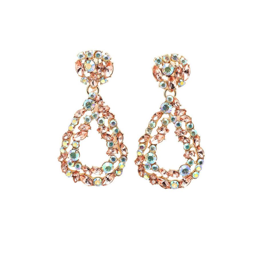 Multifarbige Tropfenohrringe